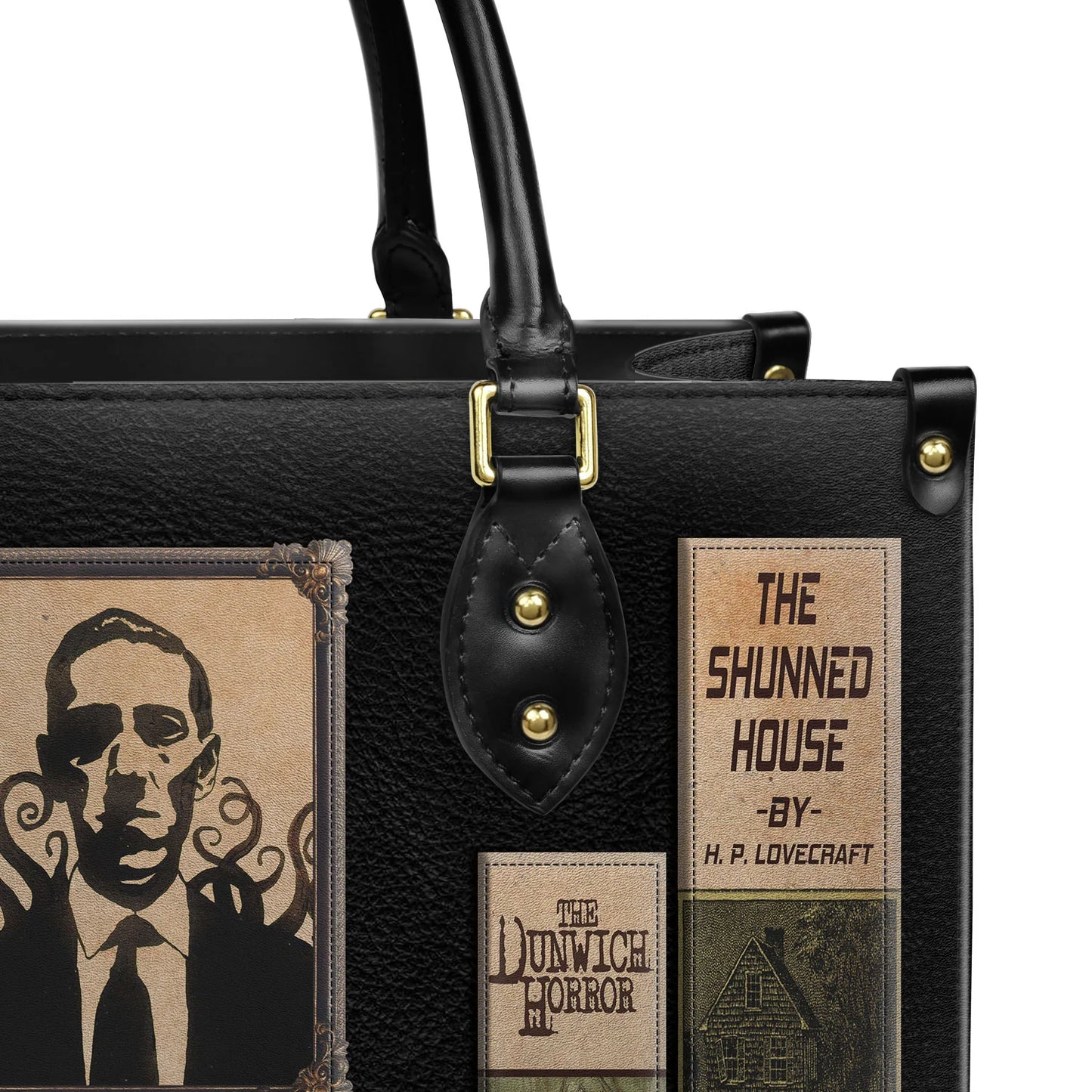 EMBROIDERED Libro Handbags - H. P. Lovecraft - EDBR01250424.