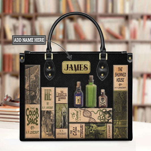 EMBROIDERED Libro Handbags -Horror H. P. Lovecraft - EDBR06250424.