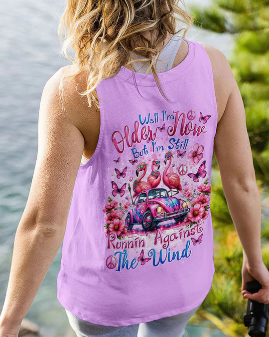 EMBROIDERED -RUNNING AGAINST THE WIND FLAMINGOS ALL OVER PRINT - 3D CLOTHING - ABD05260424.