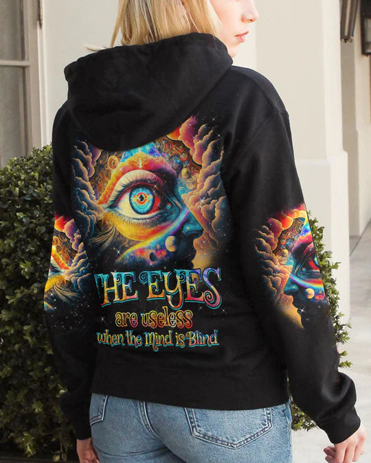 EMBROIDERED - THE EYES ARE USELESS WHEN THE MIND IS BLIND ALL OVER PRINT - 3D CLOTHING - ABD06230424.
