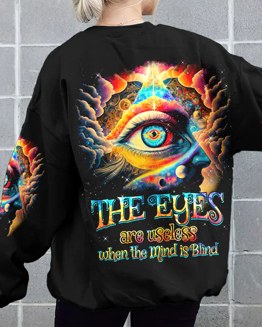EMBROIDERED - THE EYES ARE USELESS WHEN THE MIND IS BLIND ALL OVER PRINT - 3D CLOTHING - ABD06230424.