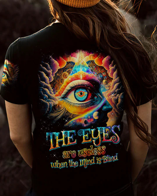 EMBROIDERED - THE EYES ARE USELESS WHEN THE MIND IS BLIND ALL OVER PRINT - 3D CLOTHING - ABD06230424.