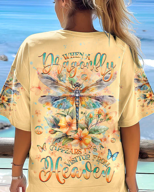 EMBROIDERED - WHEN A DRAGONFLY APPEARS IT'S A VISITOR FROM HEAVEN ALL OVER PRINT - 3D CLOTHING - ABD06260424.