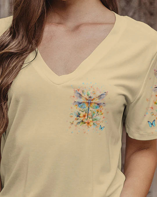 EMBROIDERED - WHEN A DRAGONFLY APPEARS IT'S A VISITOR FROM HEAVEN ALL OVER PRINT - 3D CLOTHING - ABD06260424.