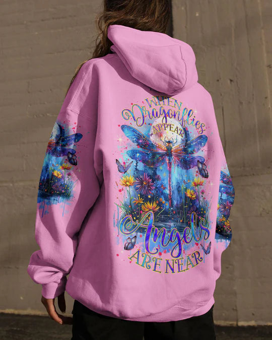 EMBROIDERED - WHEN DRAGONFLIES APPEAR ANGELS ARE NEAR ALL OVER PRINT - 3D CLOTHING - ABD07270424.