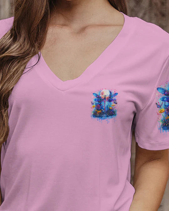 EMBROIDERED - WHEN DRAGONFLIES APPEAR ANGELS ARE NEAR ALL OVER PRINT - 3D CLOTHING - ABD07270424.