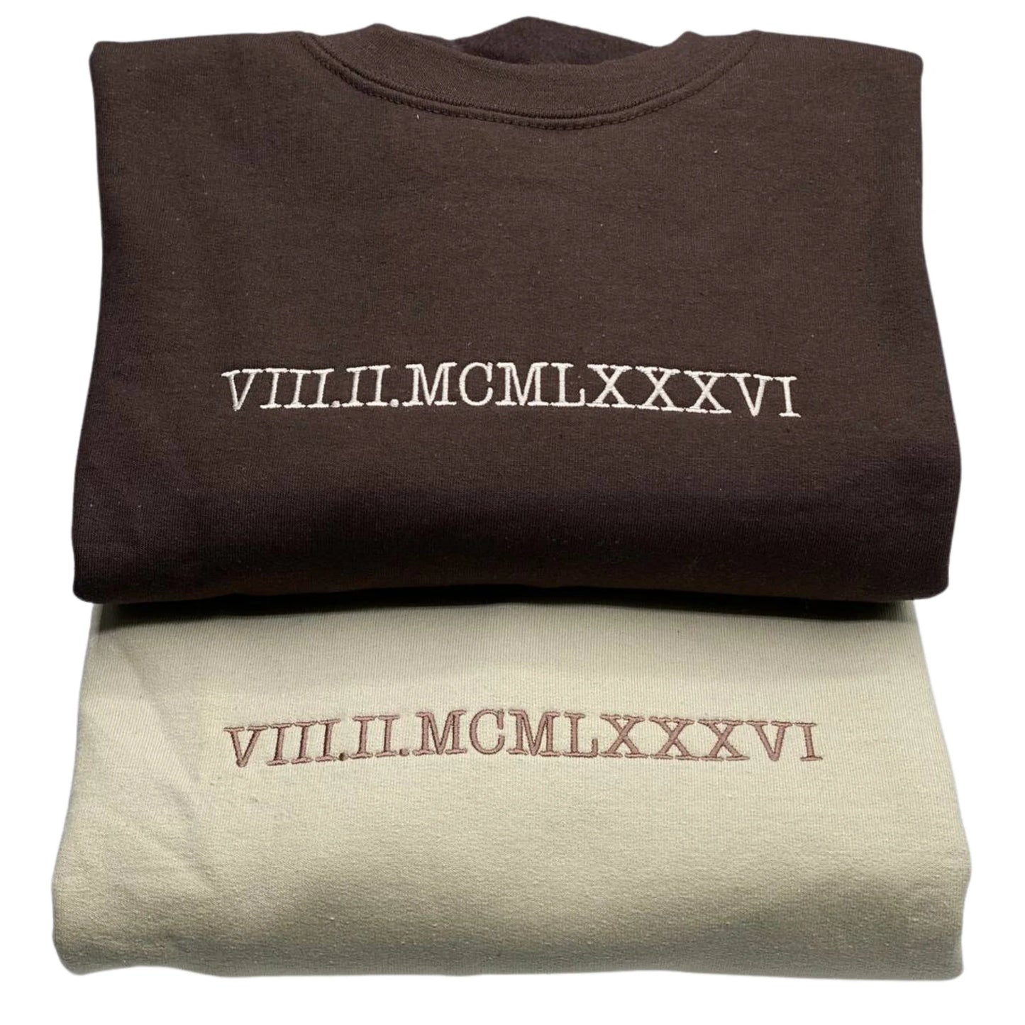 Embroidered Hoodie, Embroidered Roman Numeral Sweatshirt, Hoodie, T-Shirt, Embroidered Clothing, Custom Embroidery,EBDHD01091123.