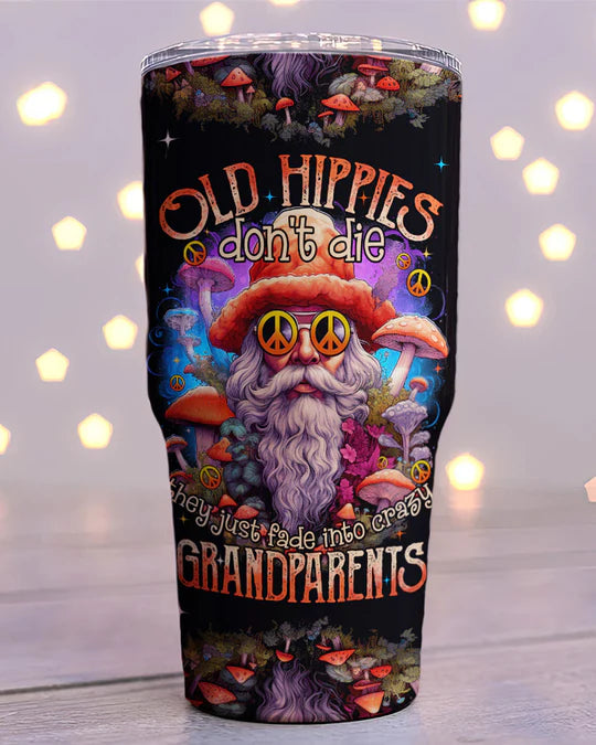 SHOESEMBROIDERED 20,30,40 Oz Stainless Tumbler - OLD HIPPIES - Perfect for Every Occasion - EBDR01160524