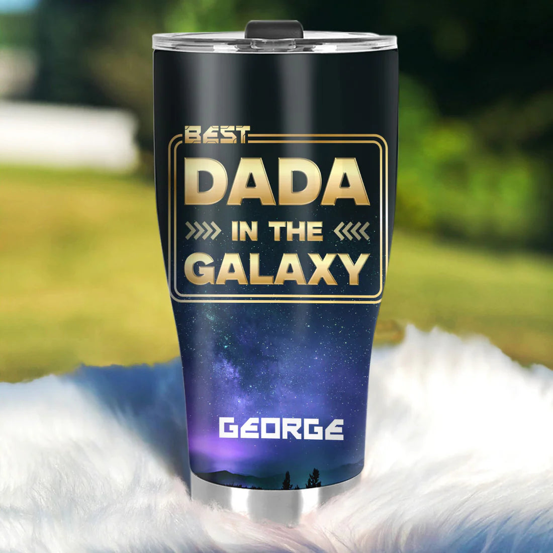 SHOESEMBROIDERED 20,30,40 Oz Stainless Tumbler - Best Dad In The Galaxy - Perfect for Every Occasion - EBDR01160524