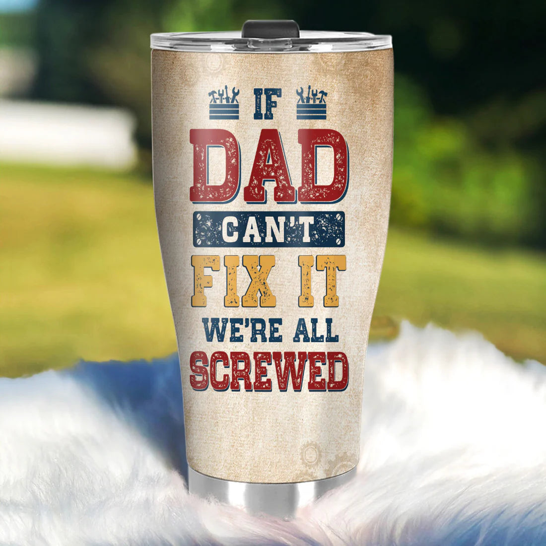 SHOESEMBROIDERED 20,30,40 Oz Stainless Tumbler - Dad's Garage - Perfect for Every Occasion - EBDR01160524