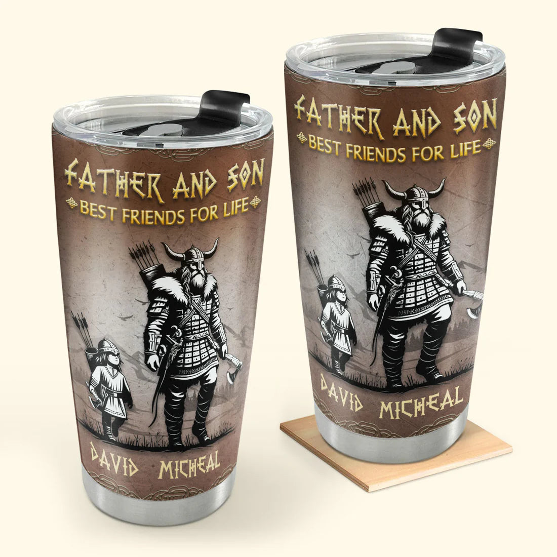 SHOESEMBROIDERED 20,30,40 Oz Stainless Tumbler - Father And Son Best Friends For Life - Perfect for Every Occasion - EBDR01160524