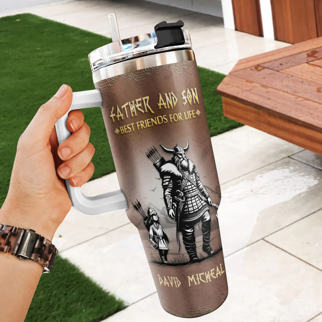 SHOESEMBROIDERED 20,30,40 Oz Stainless Tumbler - Father And Son Best Friends For Life - Perfect for Every Occasion - EBDR01160524