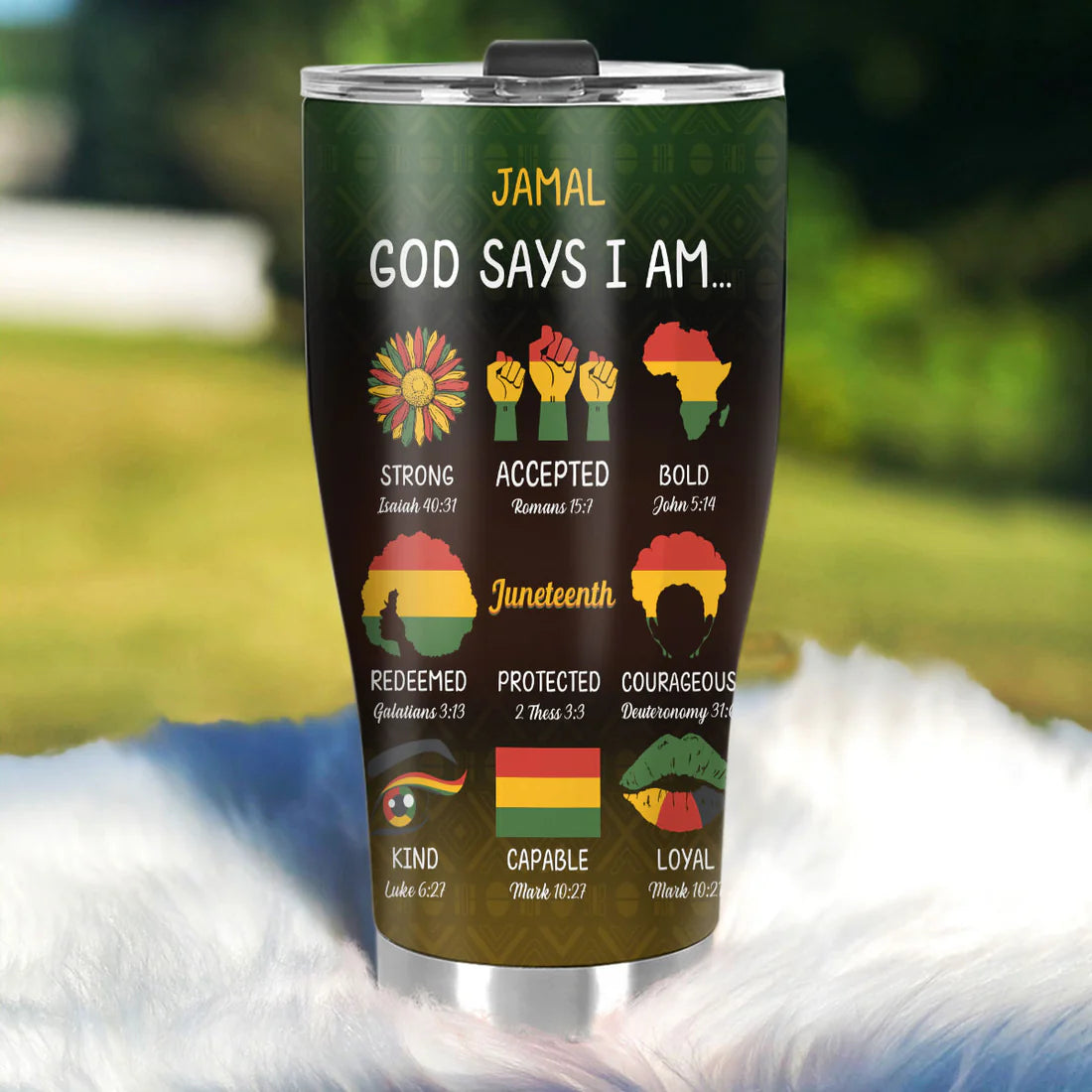 SHOESEMBROIDERED 20,30,40 Oz Stainless Tumbler - God Says I Am - Perfect for Every Occasion - EBDR01160524