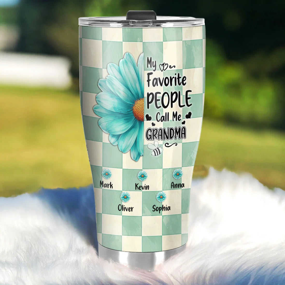 SHOESEMBROIDERED 20,30,40 Oz Stainless Tumbler - My Favorite People Call Me Grandma - Perfect for Every Occasion - EBDR01160524