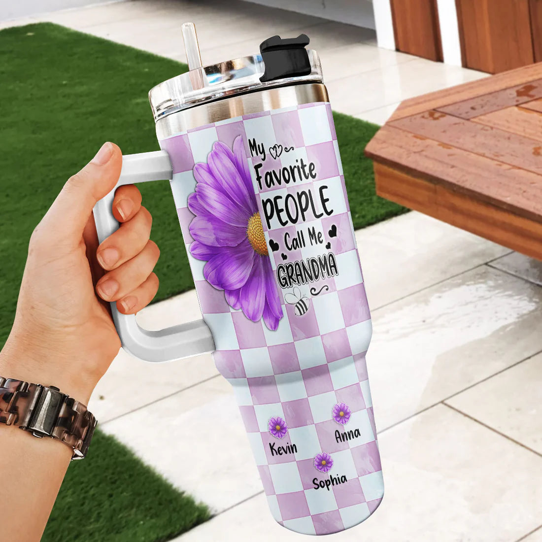 SHOESEMBROIDERED 20,30,40 Oz Stainless Tumbler - My Favorite People Call Me Grandma - Perfect for Every Occasion - EBDR01160524