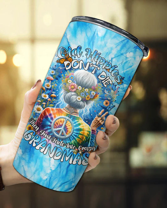 SHOESEMBROIDERED 20,30,40 Oz Stainless Tumbler - OLD HIPPIE TIE DYE - Perfect for Every Occasion - EBDR01160524