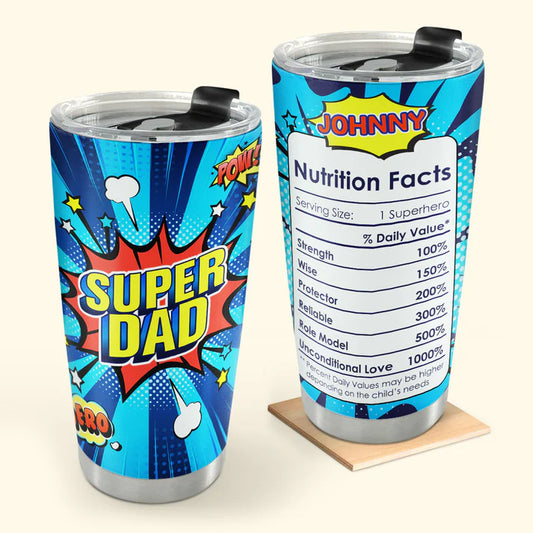 SHOESEMBROIDERED 20,30,40 Oz Stainless Tumbler - Super Dad - Perfect for Every Occasion - EBDR01160524