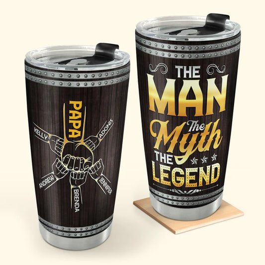 SHOESEMBROIDERED 20,30,40 Oz Stainless Tumbler - The Man The Myth The Legend - Perfect for Every Occasion - EBDR01160524