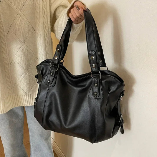 2025 High-Quality PU Leather Shoulder Bag – Fashionable Women's Handbag with Soft Interior & Contrasting Colors.270325