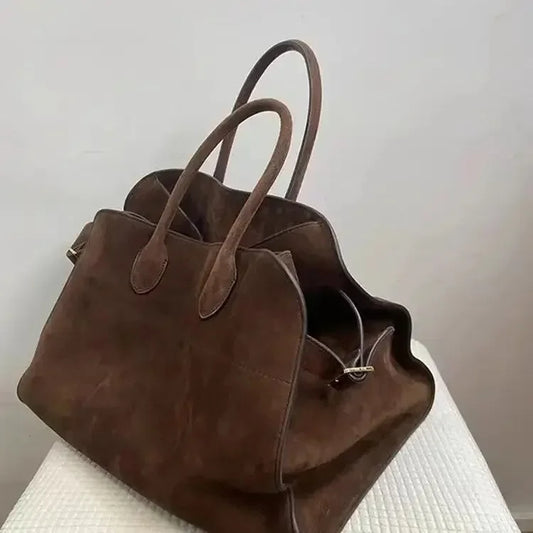 Elara Glow Vintage Top-Handle Bag – High-End Large Capacity Handbag for Autumn/Winter.200325.