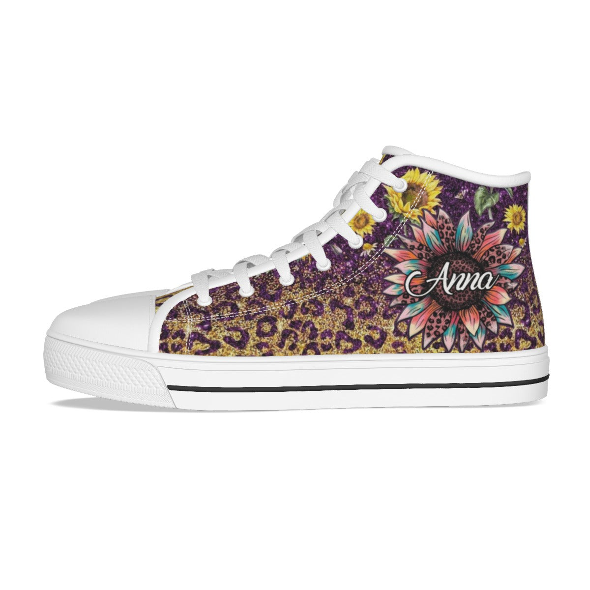 EShoes Personalized Flower Women's Canvas Shoes, Flower Shoes, Custom Shoes.