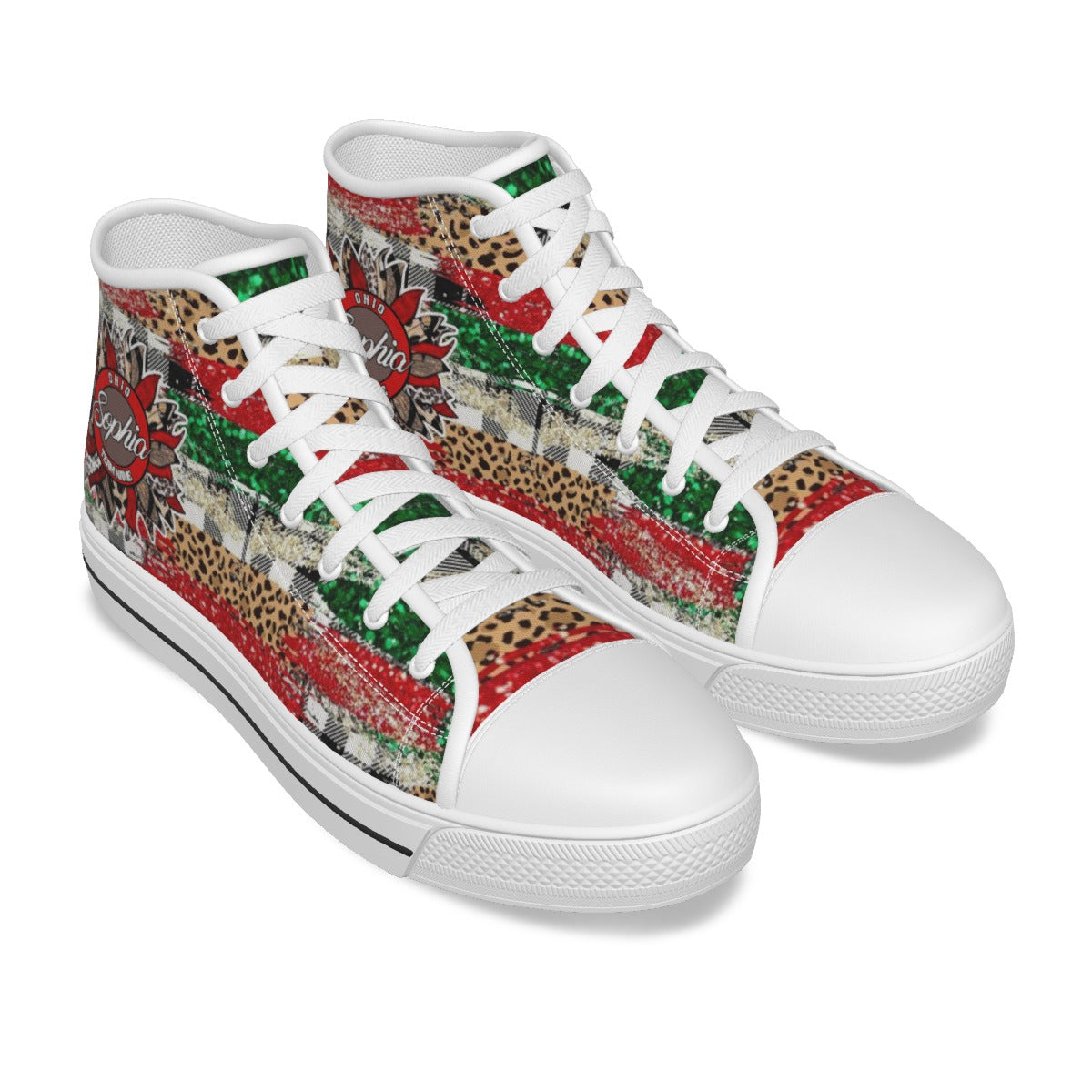 EShoes Personalized Women's Canvas Shoes OHIO, Boho-Chic Shoes, Custom Name & Text Shoes.