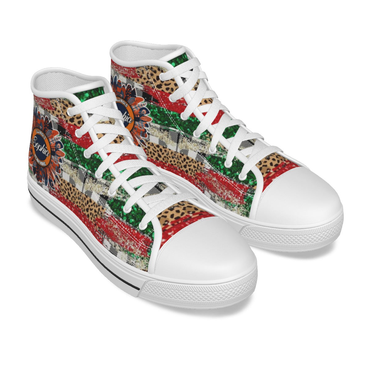 EShoes Personalized Women's Canvas Shoes Illinois, Boho-Chic Shoes, Custom Name & Text Shoes.